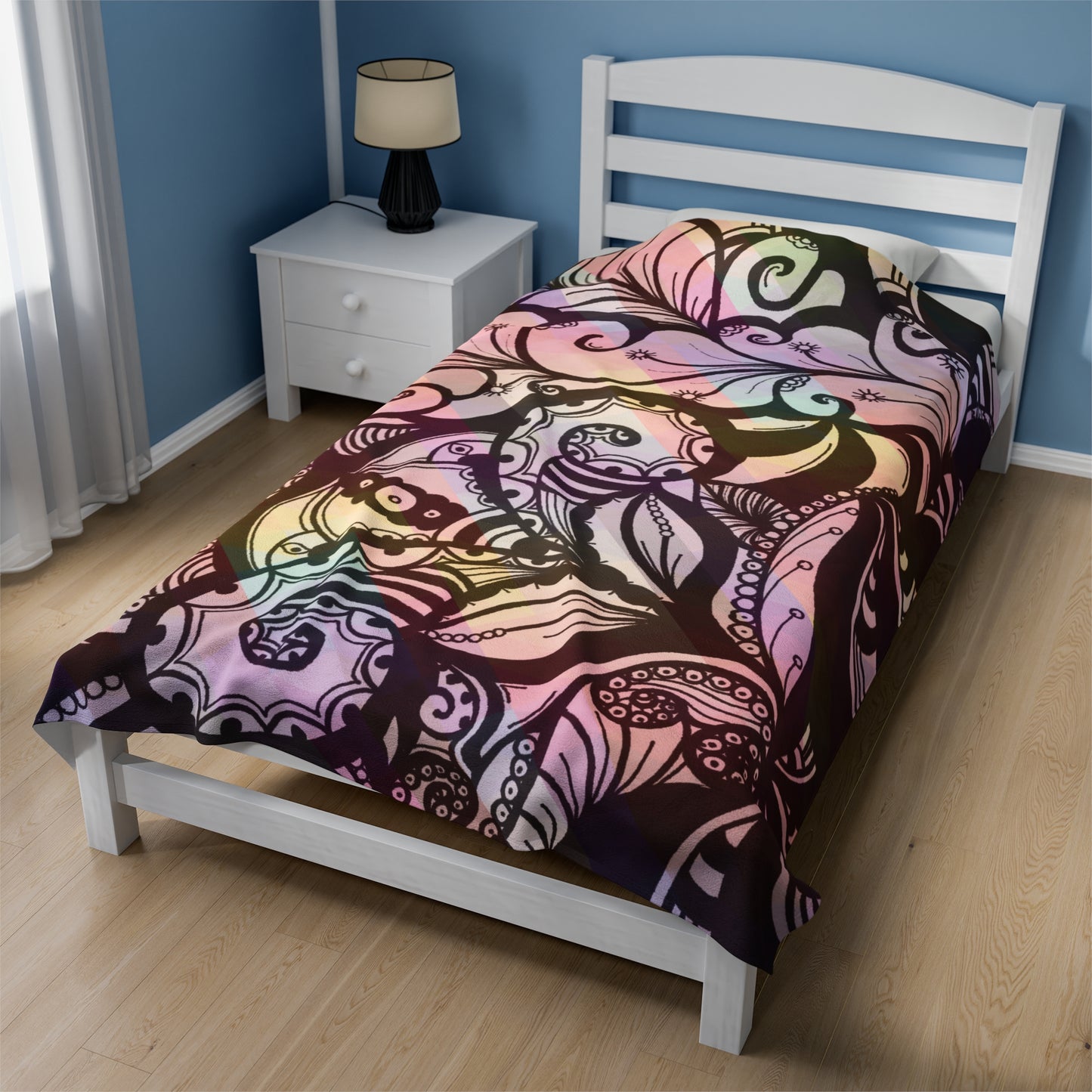 Blooming Finesse Plush Blanket