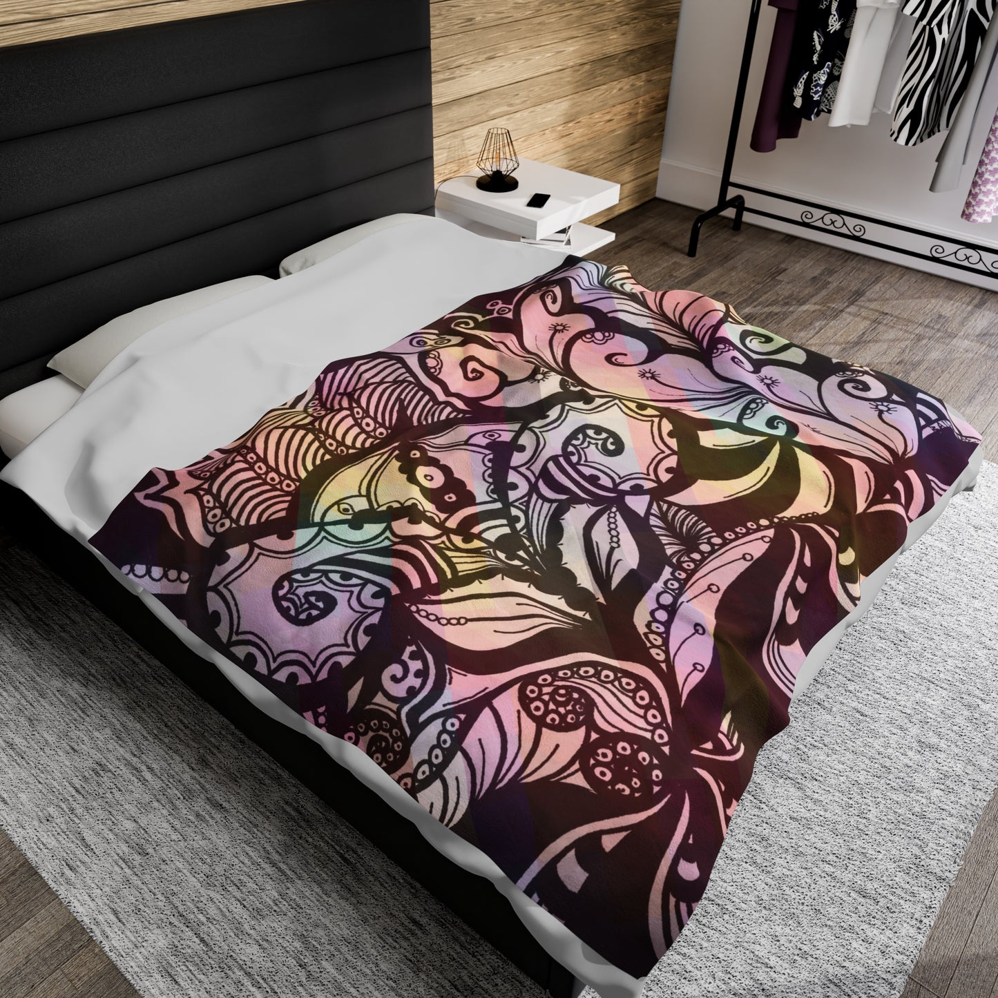 Blooming Finesse Plush Blanket