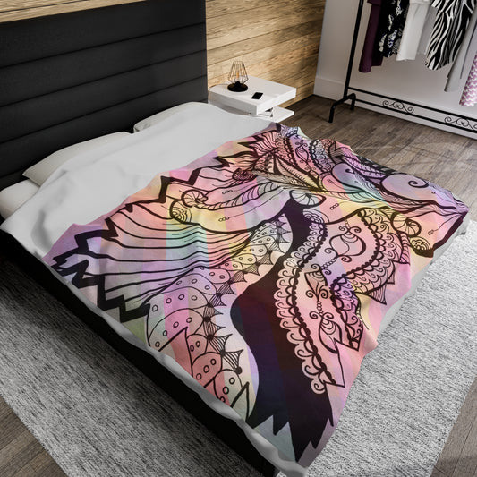 Harmonious Inkscape Plush Blanket