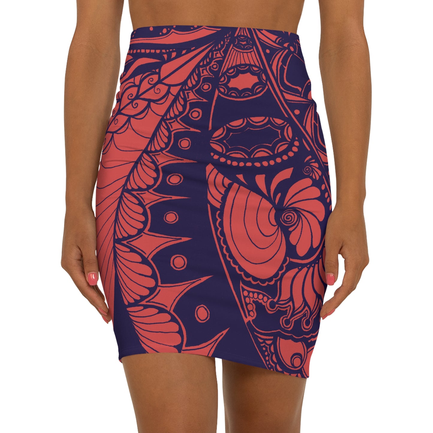 Cherry BA.Designs Pencil Skirt