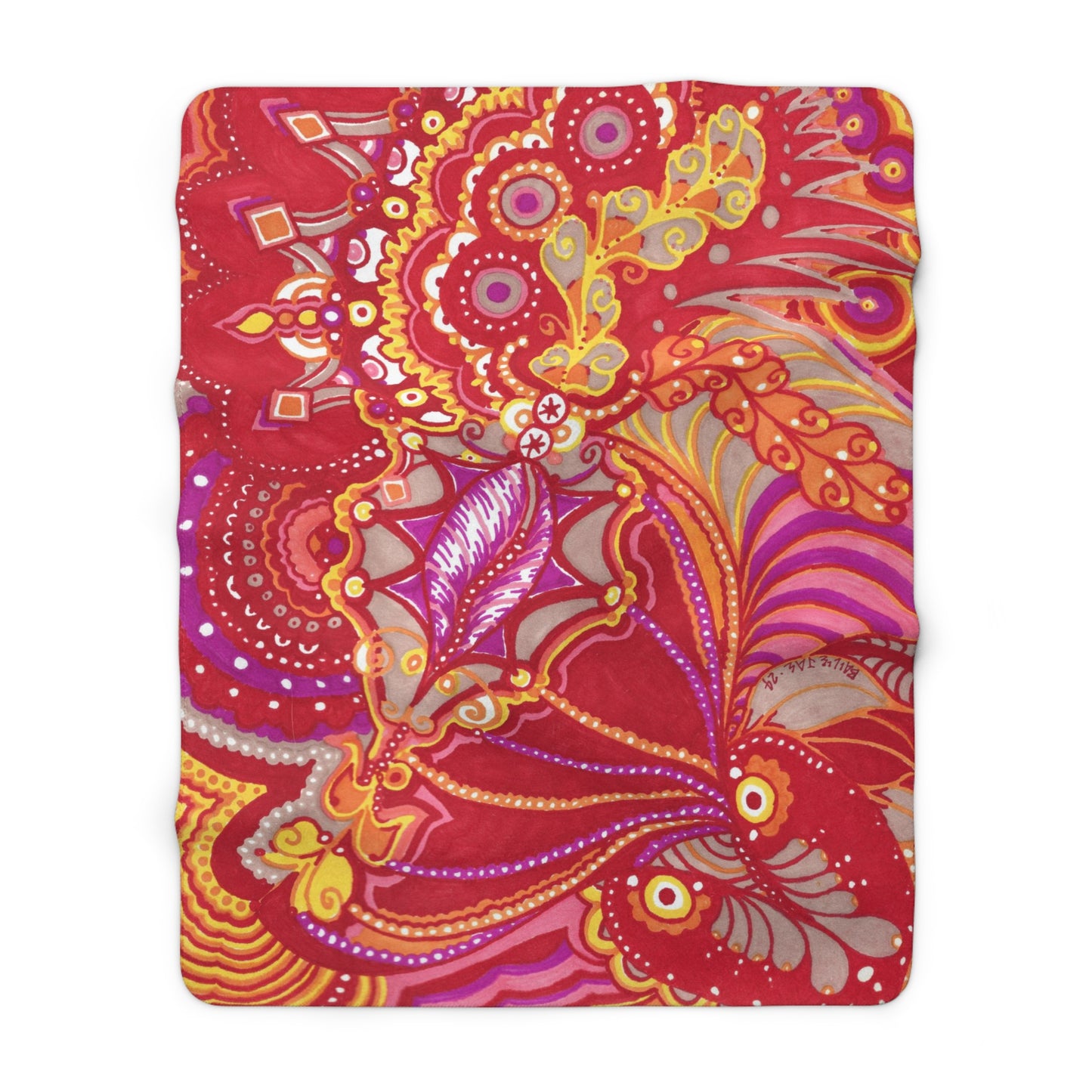 Whimsical Weavings Sherpa Fleece Blanket