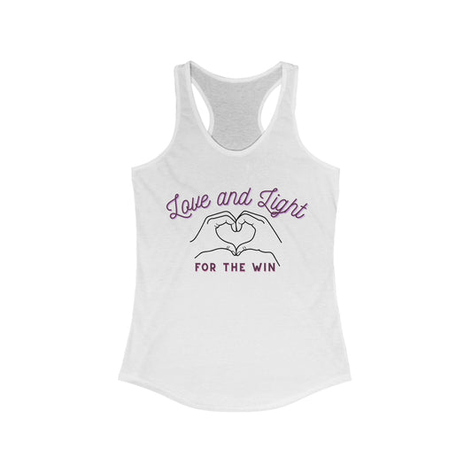 Women's Love and Light Racerback Tank