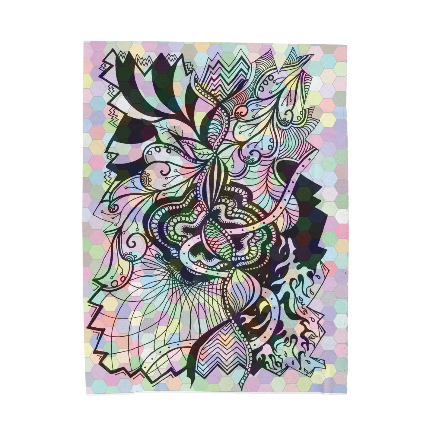 Dances with Lines Plush Blanket